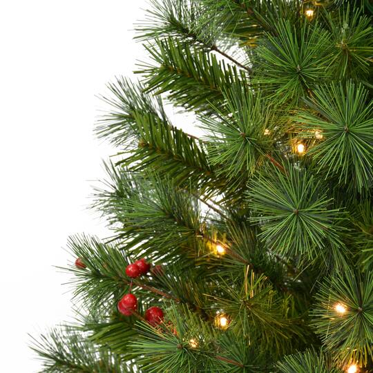 3.5ft. Pre-Lit Battery-Operated Potted Adorned Artificial Christmas Trees, Warm White LED Lights, 2ct.